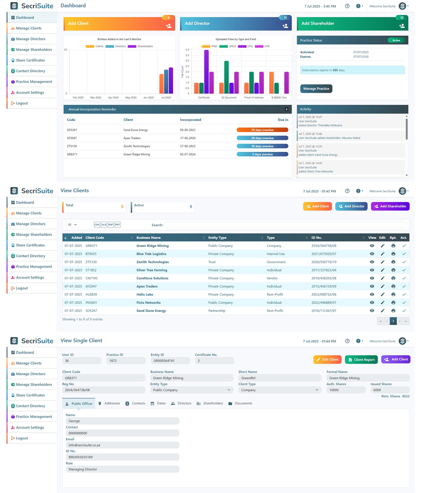 Simplify Company Compliance - Smarter Management for Secretarial Firms.